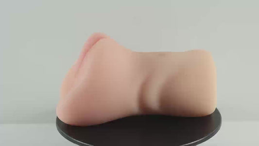 Male Masturbator 2 in 1 Adult Sex Toy with 3D Tight Vagina & Anus for Men Masturbation, Soft Like Real Skin. Simulating Realistic Vagina Design Best Wrapped Feeling.